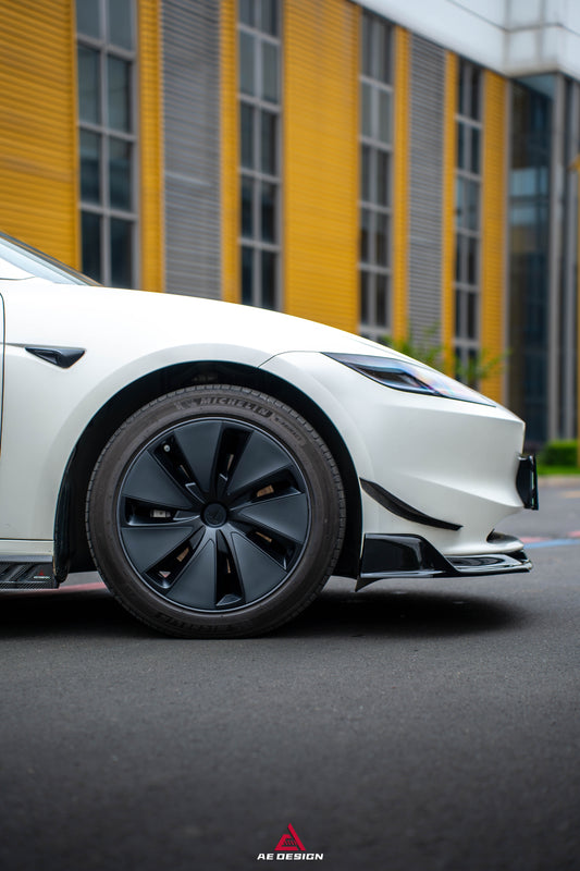 Tesla Model 3 Highland 2024-ON with Aftermarket Parts - Plustic Front Lip ABS from ArmorExtend