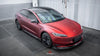 Tesla Model 3 Highland 2024-ON with Aftermarket Parts - AE Style Carbon Fiber Side Skirts & Canards from ArmorExtend