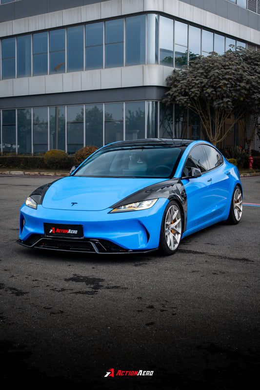 ArmorExtend Action Aero Series Front Fenders for Tesla Model 3 Highland / Performance 2024-ON Carbon Fiber