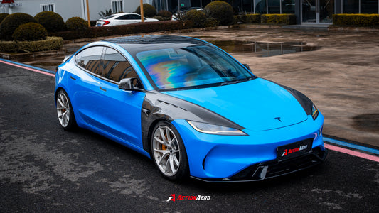 ArmorExtend Action Aero Series Front Fenders for Tesla Model 3 Highland / Performance 2024-ON Carbon Fiber