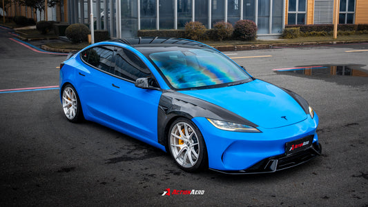ArmorExtend Action Aero Series Front Fenders for Tesla Model 3 Highland / Performance 2024-ON Carbon Fiber