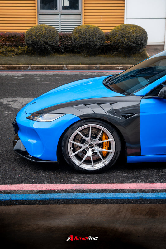 ArmorExtend Action Aero Series Front Fenders for Tesla Model 3 Highland / Performance 2024-ON Carbon Fiber