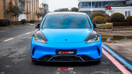 ArmorExtend Action Aero Series Front Fenders for Tesla Model 3 Highland / Performance 2024-ON Carbon Fiber