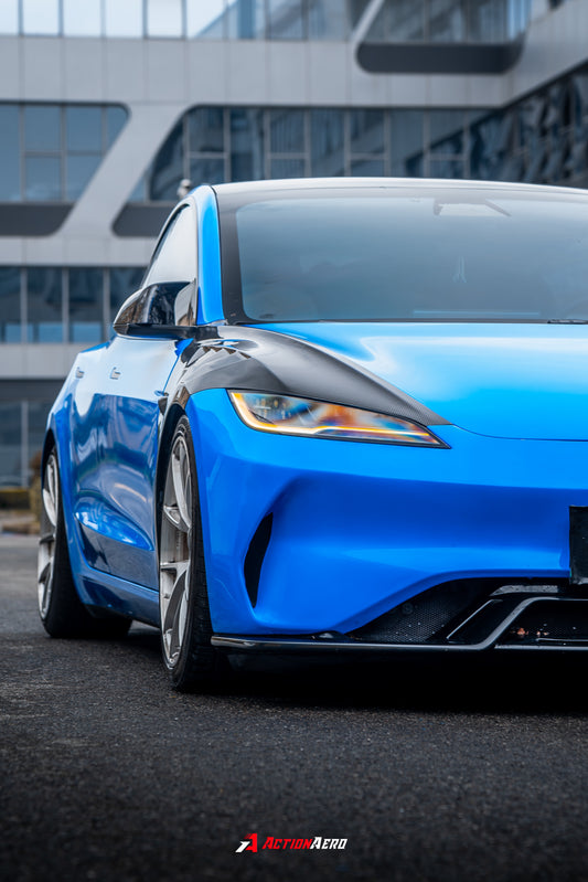 ArmorExtend Action Aero Series Front Fenders for Tesla Model 3 Highland / Performance 2024-ON Carbon Fiber