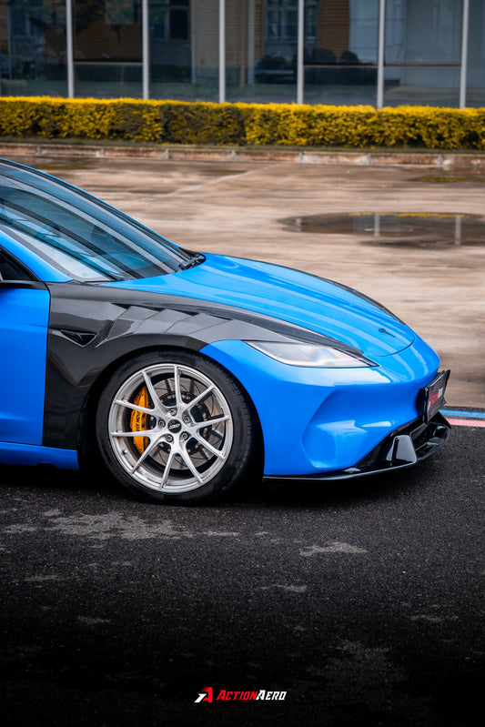 ArmorExtend Action Aero Series Front Fenders for Tesla Model 3 Highland / Performance 2024-ON Carbon Fiber