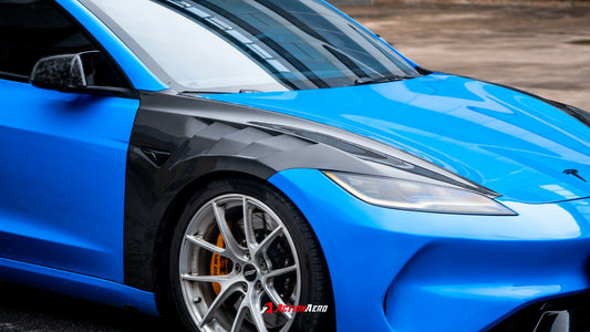 ArmorExtend Action Aero Series Front Fenders for Tesla Model 3 Highland / Performance 2024-ON Carbon Fiber