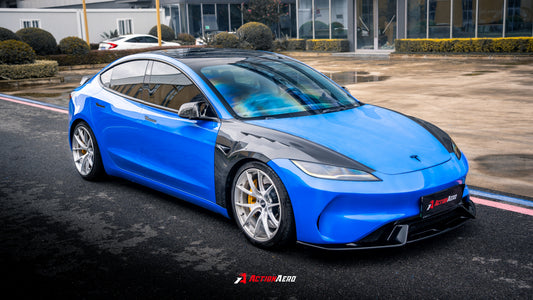 ArmorExtend Action Aero Series Front Fenders for Tesla Model 3 Highland / Performance 2024-ON Carbon Fiber