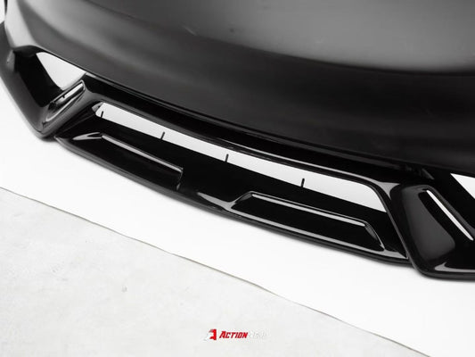 Tesla Model 3 Highland / Performance 2024-ON with Aftermarket Parts - Action Aero Series Front Bumper & Lip ABS from ArmorExtend