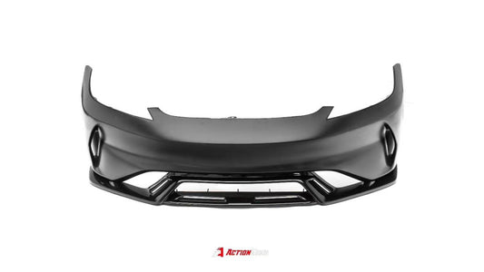 Tesla Model 3 Highland / Performance 2024-ON with Aftermarket Parts - Action Aero Series Front Bumper & Lip ABS from ArmorExtend