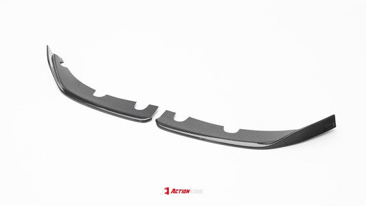 Tesla Model 3 Highland 2024-ON with Aftermarket Parts - Action Aero Series Front Lip & Splitter Dry Pre-preg Carbon Fiber / ABS from ArmorExtend