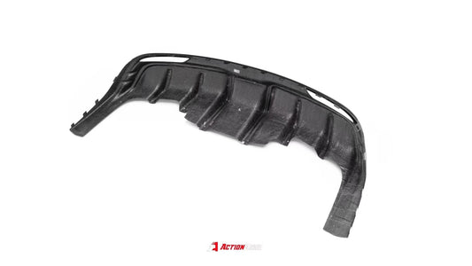 Tesla Model 3 Highland 2024-ON with Aftermarket Parts - Action Aero Series Rear Diffuser Dry Pre-preg Carbon Fiber / ABS from ArmorExtend