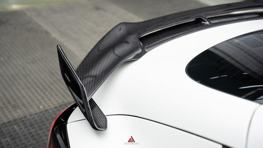 Tesla Model 3 Highland / Performance 2024-ON with Aftermarket Parts - AE Style Rear Wing Carbon Fiber from ArmorExtend
