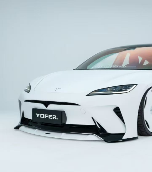Tesla Model 3 Highland  Performance 2024-ON with Aftermarket Parts -  Loong Flames Max Front Bumper PP & ABS from Yofer USA