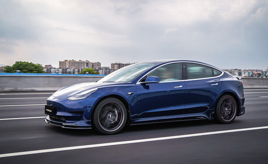 Tesla Model 3 / Performance 2017 2018 2019 2020 2021 2022 2023 with Aftermarket Parts - Side Skirts PP from Yofer USA