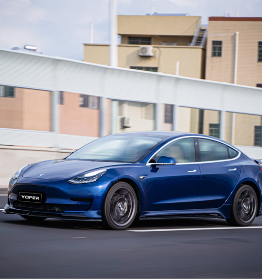 Tesla Model 3/Long Range/Performance 2017 2018 2019 2020 2021 2022 2023 with Aftermarket Parts - Full Body Kit PP Polypropylene from Yofer USA