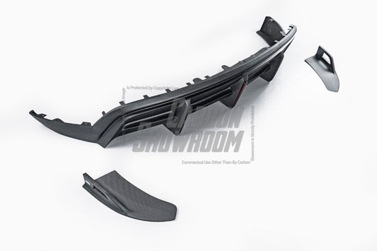 Your Tesla Model Y 2020 2021 2022 2023 2024 with Aftermarket Parts - AE Style Rear Diffuser Carbon Fiber?from??ArmorExtend