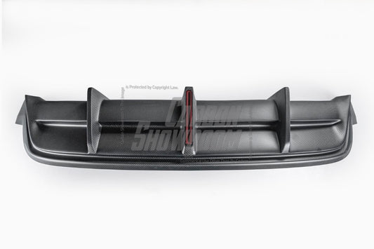Your Tesla Model Y 2020 2021 2022 2023 2024 with Aftermarket Parts - AE Style Rear Diffuser Carbon Fiber?from??ArmorExtend