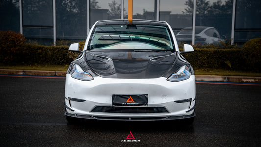 Tesla Model Y Performance AWD Long Range RWD Standard 2020 2021 2022 2023 2024 2025 with Aftermarket Parts - ART Hood Bonnet Carbon Fiber from ArmorExtend