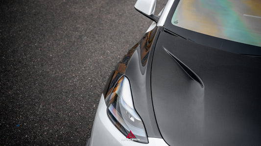 Tesla Model Y Performance AWD Long Range RWD Standard 2020 2021 2022 2023 2024 2025 with Aftermarket Parts - ART Hood Bonnet Carbon Fiber from ArmorExtend