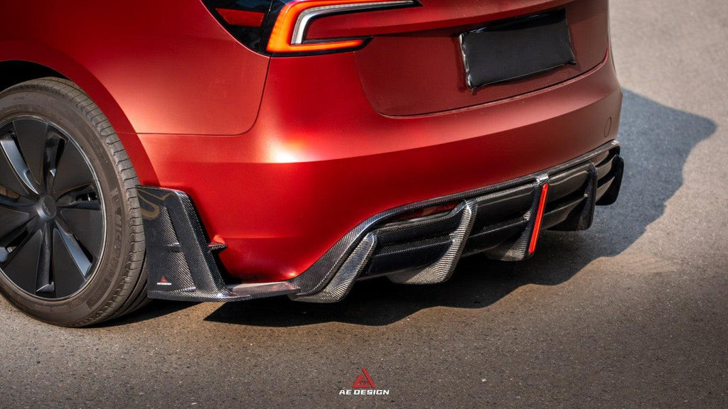 ArmorExtend Carbon Fiber AE Rear Diffuser & Canards for Tesla Model 3 Highland / P 2024-ON