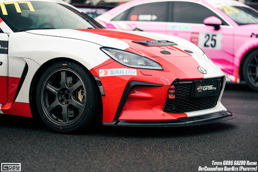 Toyota GR86 ZN8 2022-ON with Aftermarket Parts - Front Lip Dry Pre-preg Carbon Fiber from Geex Village