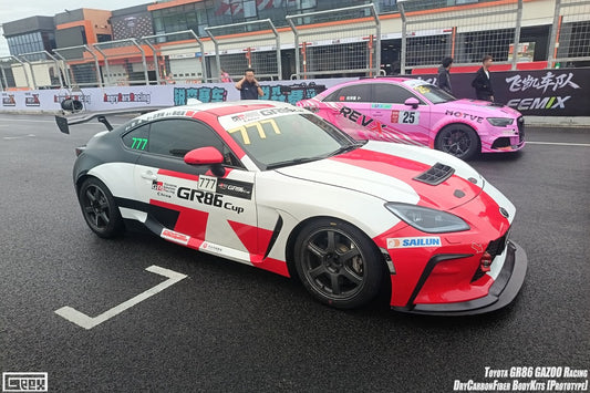 Toyota GR86 ZN8 2022-ON with Aftermarket Parts - Front Lip Dry Pre-preg Carbon Fiber from Geex Village