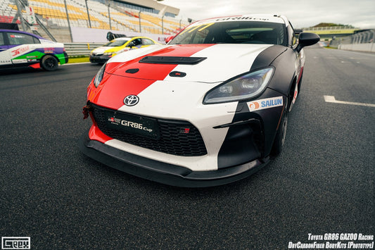 Toyota GR86 ZN8 2022-ON with Aftermarket Parts - Front Lip Dry Pre-preg Carbon Fiber from Geex Village