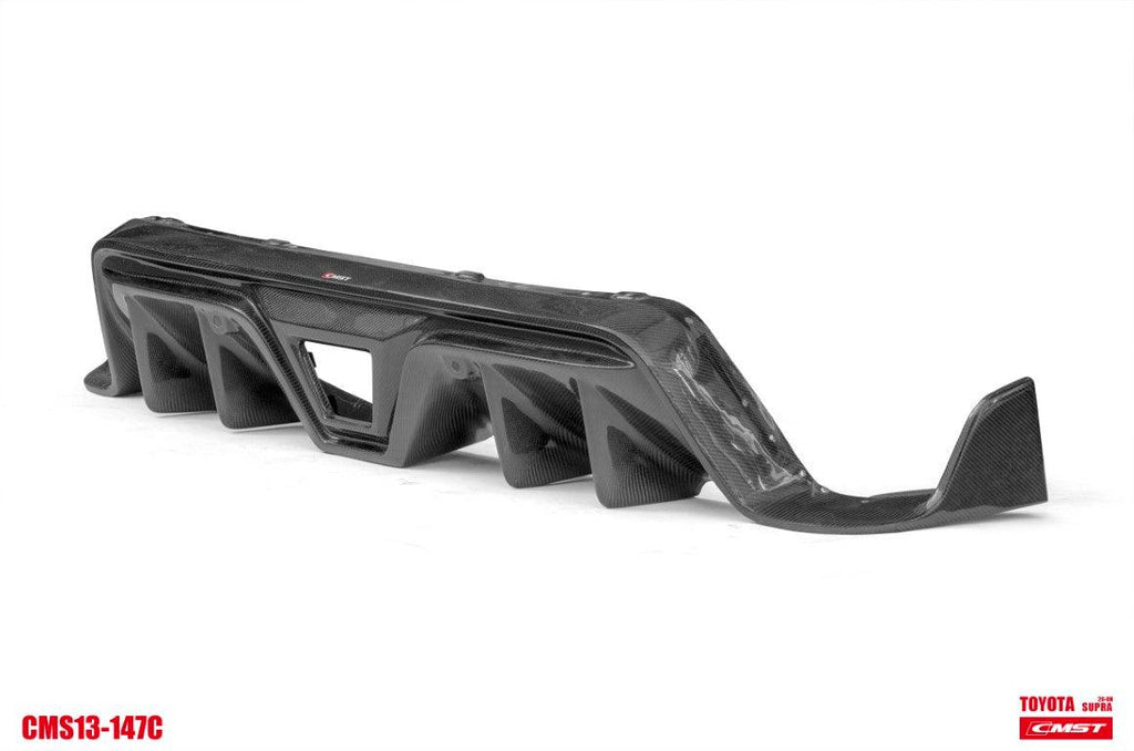 Toyota GR Supra A90 A91 2020-ON with CMST Tuning's Aftermarket Parts - Carbon Fiber Rear Bumper Rear Diffuser FT1 Conversion Kit