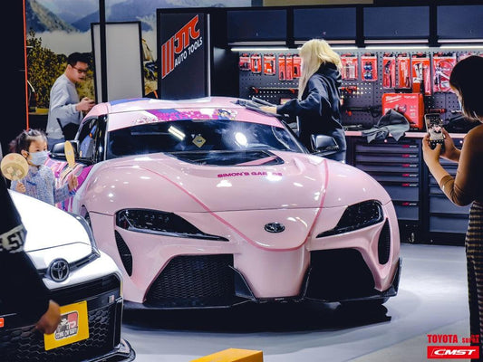 Toyota GR Supra A90 A91 2020-ON with Aftermarket Parts - FT1 Conversion Kit Hood Bonnet Carbon Fiber / FRP from CMST Tuning
