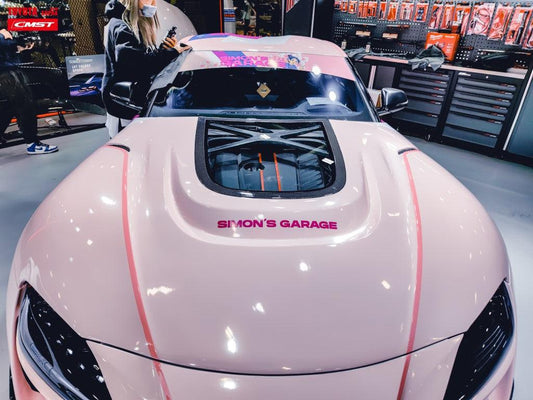 Toyota GR Supra A90 A91 2020-ON with Aftermarket Parts - FT1 Conversion Kit Hood Bonnet Carbon Fiber / FRP from CMST Tuning