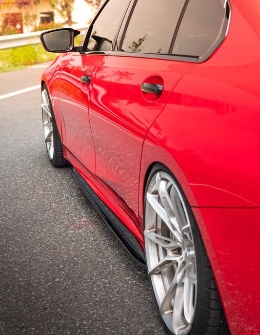 BMW 3 Series G20 330i M340i LCI 2023-ON with Aftermarket Parts - MP Style Side Skirts ABS from VTEN