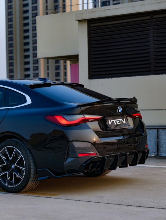 BMW I4 M50 / e Drive 40 G26 & 4 Series Gran Coupe M440i 430i G26 2022-ON with Aftermarket Parts - Rear Lip Spoiler ABS from VTEN