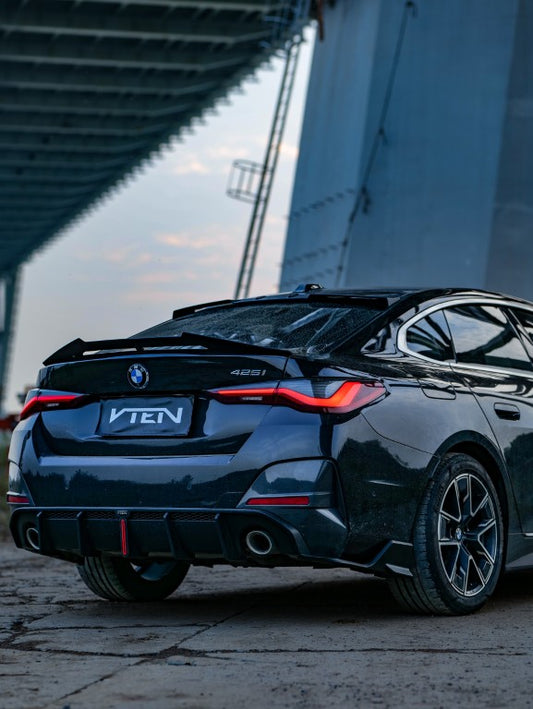 BMW I4 M50 / e Drive 40 G26 & 4 Series Gran Coupe M440i 430i G26 2022-ON with Aftermarket Parts - Rear Lip Spoiler ABS from VTEN