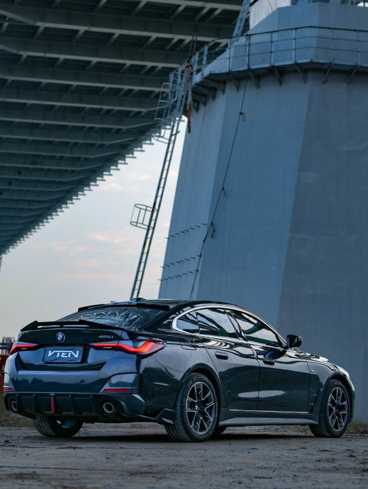 BMW I4 M50 / e Drive 40 G26 & 4 Series Gran Coupe M440i 430i G26 2022-ON with Aftermarket Parts - Rear Lip Spoiler ABS from VTEN