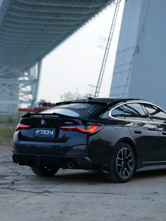 BMW I4 M50 / e Drive 40 G26 & 4 Series Gran Coupe M440i 430i G26 2022-ON with Aftermarket Parts - Rear Lip Spoiler ABS from VTEN