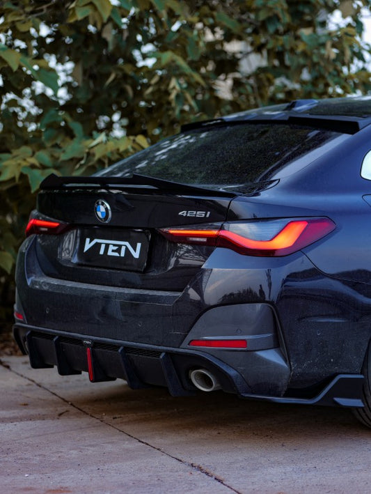 BMW I4 M50 / e Drive 40 G26 & 4 Series Gran Coupe M440i 430i G26 2022-ON with Aftermarket Parts - Rear Lip Spoiler ABS from VTEN