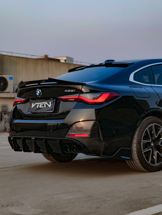 BMW I4 M50 / e Drive 40 G26 & 4 Series Gran Coupe M440i 430i G26 2022-ON with Aftermarket Parts - Rear Lip Spoiler ABS from VTEN