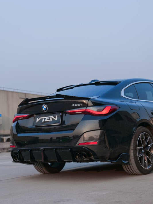 BMW I4 M50 / e Drive 40 G26 & 4 Series Gran Coupe M440i 430i G26 2022-ON with Aftermarket Parts - Rear Lip Spoiler ABS from VTEN