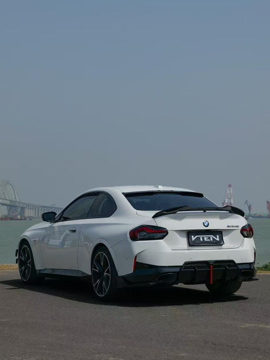 BMW M2 / M2C G87 2023-ON & 2 Series M240 230 G42 2022-ON with Aftermarket Parts - Rear Roof Spoiler ABS from VTEN