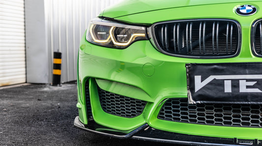 BMW M3CS M3C M3 F81 F80 2014 2015 2016 2017 2018 & M4CS M4C M4 F83 F82 2014 2015 2016 2017 2018 2019 2020 with Aftermarket Parts - Front Lip ABS from VTEN