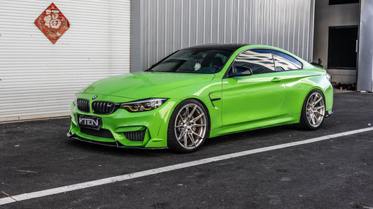 BMW M3CS M3C M3 F81 F80 2014 2015 2016 2017 2018 & M4CS M4C M4 F83 F82 2014 2015 2016 2017 2018 2019 2020 with Aftermarket Parts - Front Lip ABS from VTEN