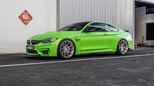 BMW M3CS M3C M3 F81 F80 2014 2015 2016 2017 2018 & M4CS M4C M4 F83 F82 2014 2015 2016 2017 2018 2019 2020 with Aftermarket Parts - Front Lip ABS from VTEN
