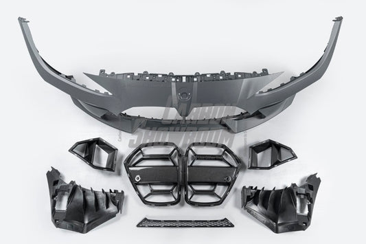 BMW M3 G80 G81 & M4 G82 G83 2021-ON with Aftermarket Parts - Front Bumper Pre-preg Carbon Fiber from VTEN