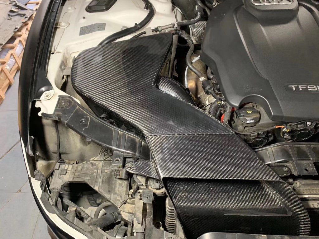 Audi A4 B8 B8.5 2009-2016 & A5 B8 B8.5 2008-2016 & Q5 2018-FY ON EA888 with Aftermarket Parts - Air Intake Systems Pre-preg Carbon Fiber from Ventus Veloce
