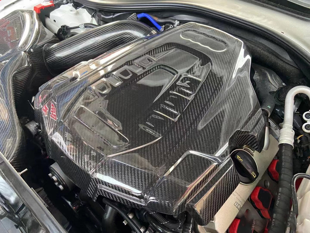 Audi A6 A7 C7.5 2016-2018 (EA837) with Aftermarket Parts - Air Intake Systems Pre-preg Carbon Fiber from Ventus Veloce