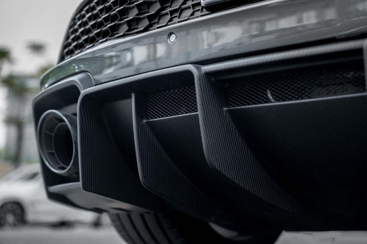Audi R8 Gen 2 2020 2021 2022 2023 with Aftermarket Parts - Rear Diffuser Carbon Fiber from Ventus Veloce