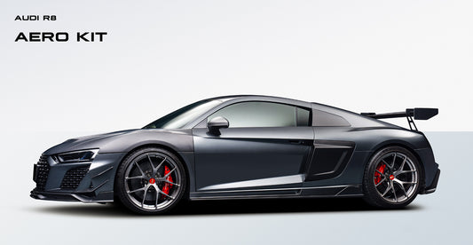 Audi R8 Gen 2 2020 2021 2022 2023 with Aftermarket Parts - Side Blades Carbon Fiber from Ventus Veloce