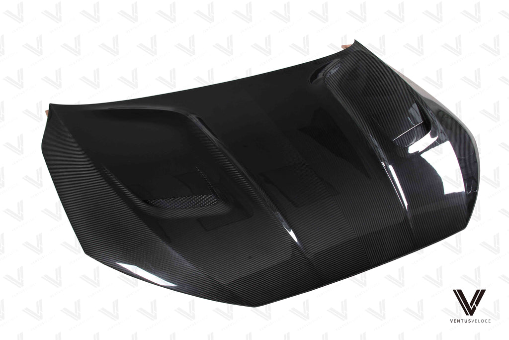 Audi RS3 S3 A3 8Y 2022-ON with Aftermarket Parts - Double-sided Real Carbon Fiber Hood Bonnet from Ventus Veloce