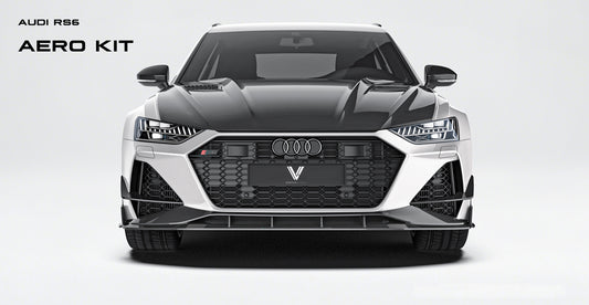 Audi RS6 C8 2020-ON with Aftermarket Parts - Hood Double-sided Carbon Fiber from Ventus Veloce