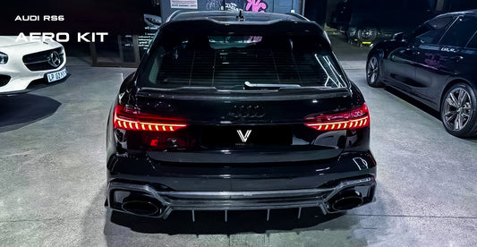 Audi RS6 & RS7 C8 2020-ON with Aftermarket Parts - Rear Diffuser Carbon Fiber from Ventus Veloce